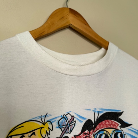 Changes | Single Stitch VTG 90's The Flintstones Graphic Crewneck Unisex T-Shirt - Picture 4 of 11